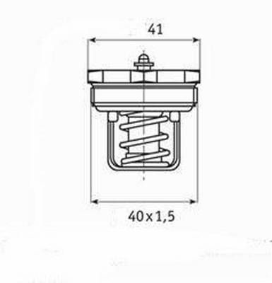 Thermostat 6.037.83 Behr-Thomson