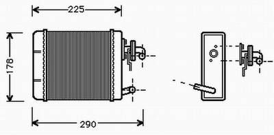Fiat Panda Heizungsk�hler,Seat Terra W�rmetauscher