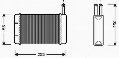 Ford Fiesta Wrmetauscher,Courier Innenraumjeizung