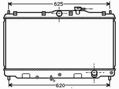 Honda Accord 2,2 EX Kühler,Honda Aerodeck 2,2 Radiator