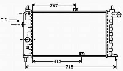 Opel Kadett E 1,6 Kühler,Opel Kadett E 2,0 GSi Kühler
