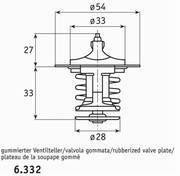 Thermostat Ford Transit 2,5 D 6.332.83