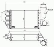 Fiat Ducato Ladeluftkhler,Peugeot Boxer Intercooler